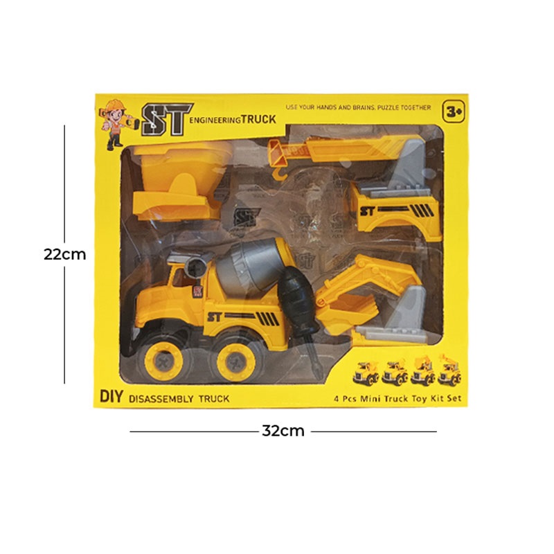 ماشین راهسازی اسباب بازی 4 مدل جعبه ای  ماشین راهسازی اسباب بازی 4 مدل جعبه ای